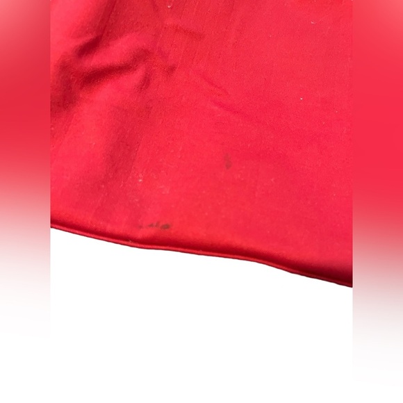 BURBERRY Red Canvas Ivory Fabric Leather Handles Satchel Tote Bag Made in Italy - Picture 7 of 15